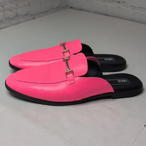 ASOS Horsebit Faux Leather Mule In Hot Pink - Picture 2 of 5